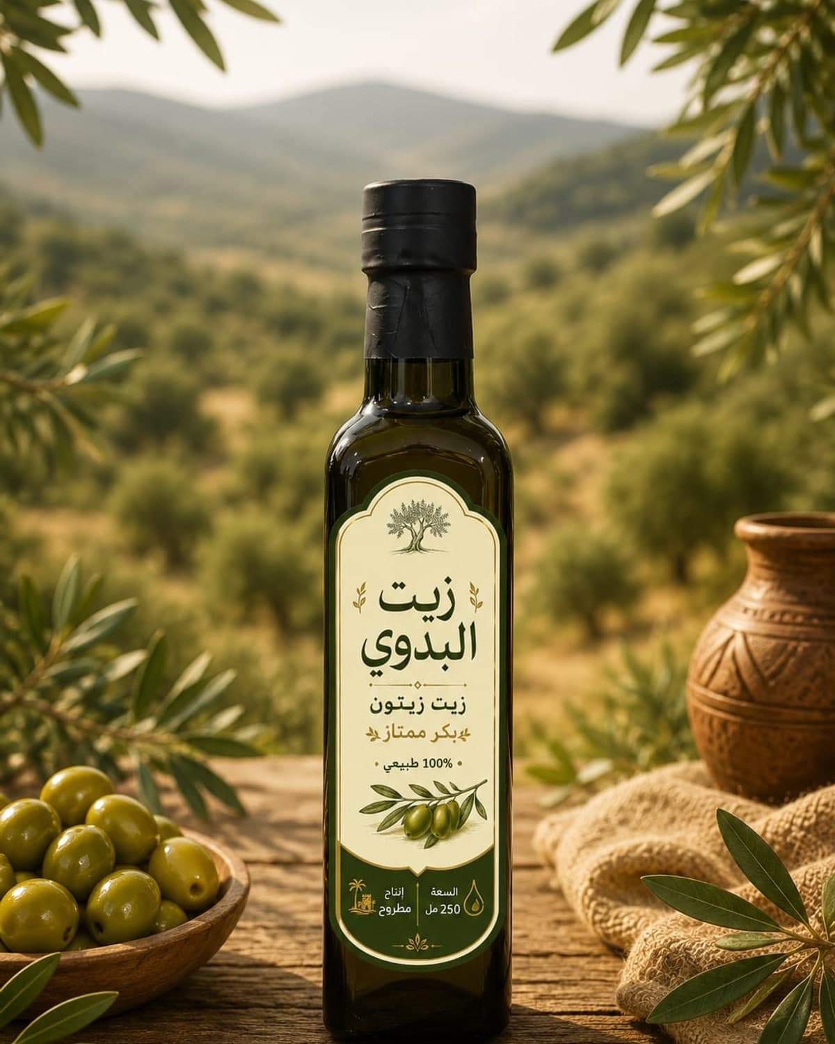 زيت زيتون بكر ممتاز — ربع لتر